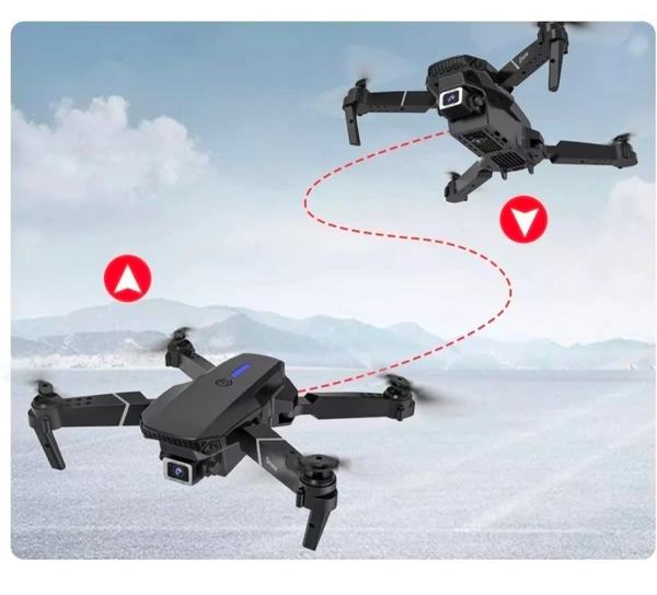 Drone Camera. in 4K HD Wi-Fi Dual Camera Drone with Selfie Gesture Mode & 1600mAh Batteries, Multi