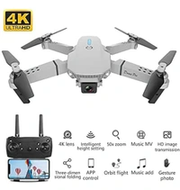Drone Camera. in 4K HD Wi-Fi Dual Camera Drone with Selfie Gesture Mode & 1600mAh Batteries, Multi