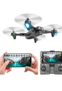 4K HD Wi-Fi Dual Camera Drone with Selfie Gesture Mode & 1600mAh Batteries, Multi 2battery Set Gps Tracking Full Phone Control 