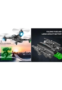 4K HD Wi-Fi Dual Camera Drone with Selfie Gesture Mode & 1600mAh Batteries, Multi 2battery Set Gps Tracking Full Phone Control 