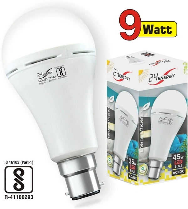 24 ENERGY 9 Watt Inverter LED Bulb AC/DC