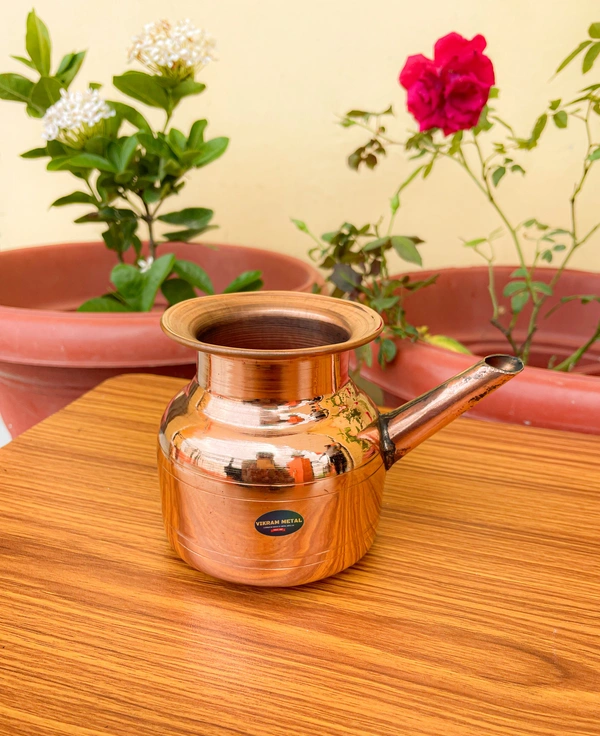 VIKRAM METAL  Copper karwa lota 300ml  - 3 INCH