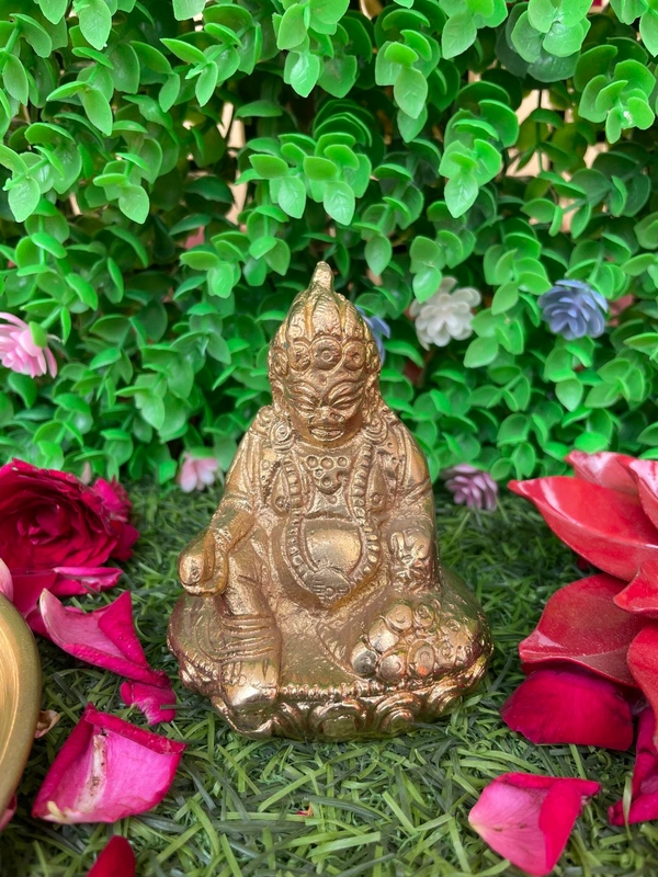 VIKRAM METAL  Brass Kuber Murti  - 3.3 inch, GOLDEN