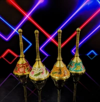 VIKRAM METAL  Brass  colour bell / ghanti  - 4 INCH, WHITE