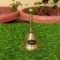 VIKRAM METAL  Brass Pooja Thali Set - 12 INCH, GOLDEN