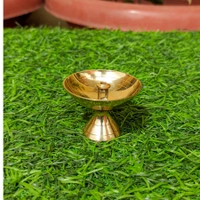 VIKRAM METAL   Brass mini Pooja Thali Set - 8 INCH, GOLDEN