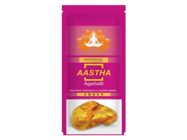 PATANJALI AASTHA AGARBATTI AMBER - 150 GM