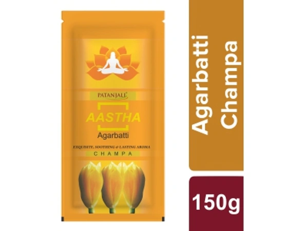 PATANJALI AASTHA AGARBATTI CHAMPA- 150 GM