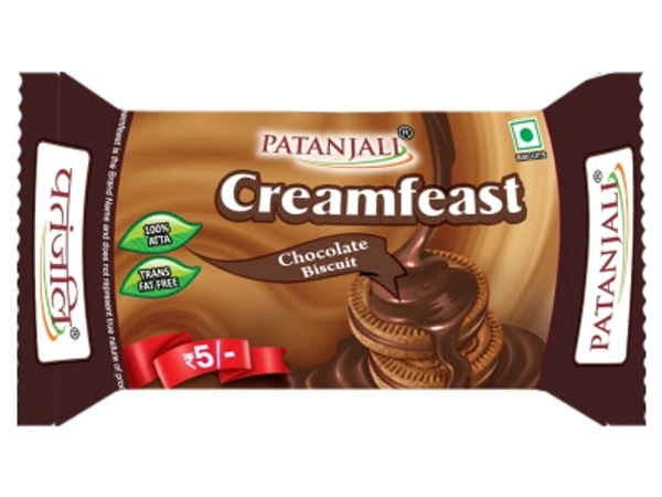 PATANJALI CREAMFEAST CHOCO BISCUIT 35 GM