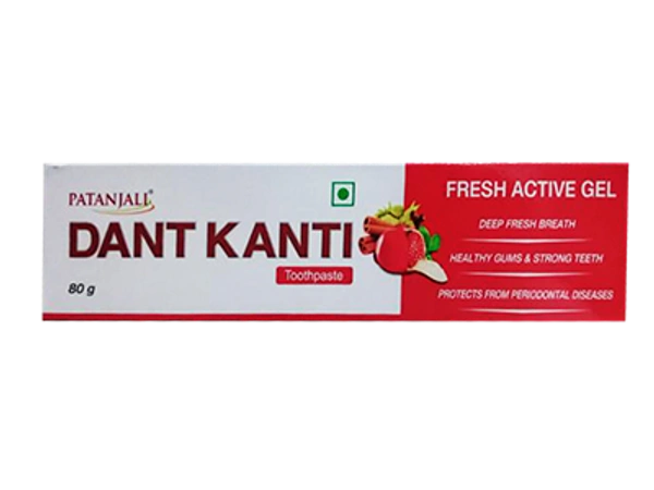 PATANJALI DANT KANTI FRESH ACTIVE GEL T.P 80 GM