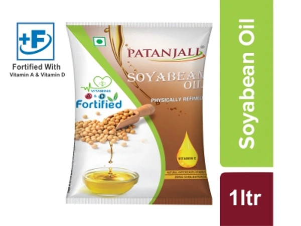 PATANJALI FORTIFIED SOYABEAN OIL 1 LTR (P)