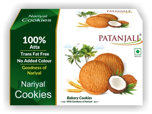 PATANJALI NARIYAL COOKIES 200 GM (BAKERY)
