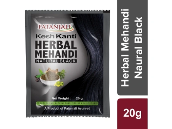 PATANJALI KESH KANTI HERBAL MEHANDI (NATURAL BLACK) 20�G