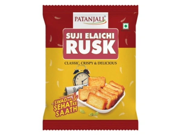 PATANJALI SUJI ELAICHI RUSK 182 G