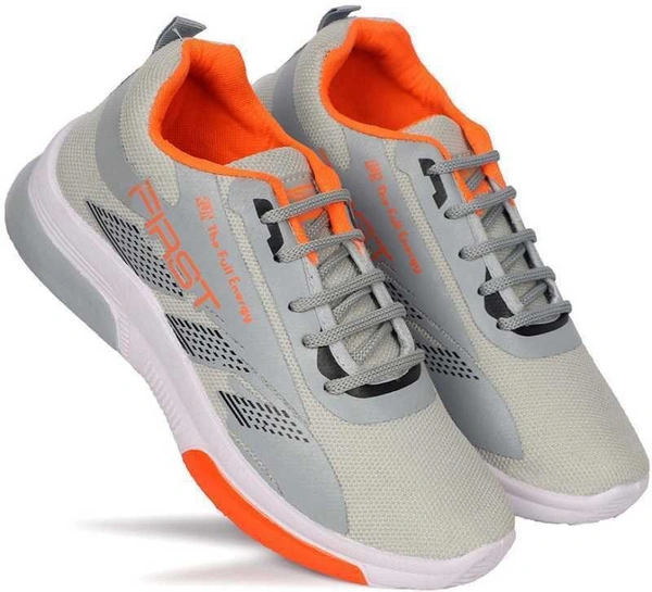 SAPIYU New Design Lightweight Stylish and Tredy Sports Walking Shoes Running Shoes For Men   - 7, Grey