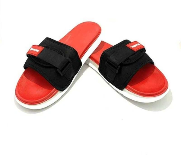 SAPIYU Mens supreme slides  - 10, RED