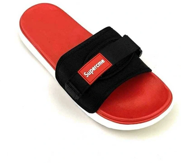 SAPIYU Mens supreme slides  - 10, RED