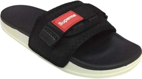 SAPIYU Mens supreme slides (Black) - 7, BLACK