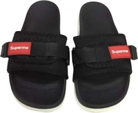 SAPIYU Mens supreme slides (Black) - 7, BLACK