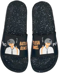 SAPIYU Mens PUBG Slides (BLACK) - 10, BLACK