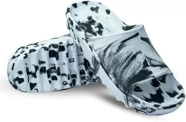 SAPIYU Zig Zag Casual Printed Comfort Trendy Stylish Slip-On Slipper Slides - 6