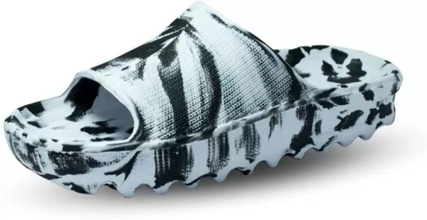 SAPIYU Zig Zag Casual Printed Comfort Trendy Stylish Slip-On Slipper Slides - 6