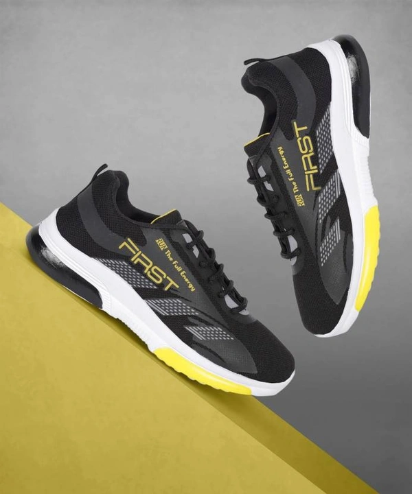 SAPIYU Sneakers For Men - 8, Black Gold