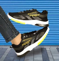 SAPIYU Sneakers For Men - 8, Black Gold