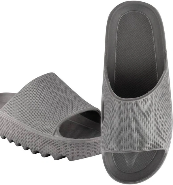 SAPIYU Mens Slides (Grey) - 10, GREY