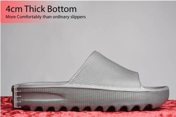 SAPIYU Mens Slides (Grey) - 9, GREY