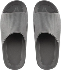 SAPIYU Mens Slides (Grey) - 8, GREY