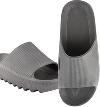 SAPIYU Mens Slides (Grey) - 6, GREY