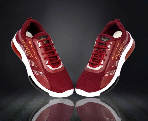 SAPIYU Running Shoes For Men (MAROON) - 7, MAROON