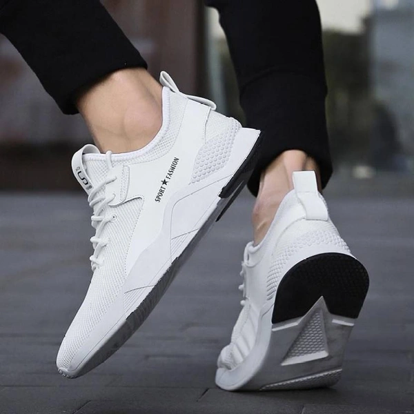 SAPIYU Running / Walking / Sport Shoes For Men Running Shoes For Men  (White) - 8