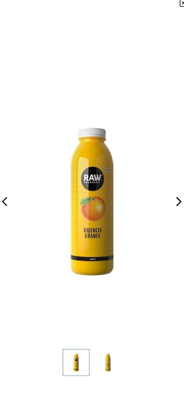 Raw Pressary Valencia Orange Juice