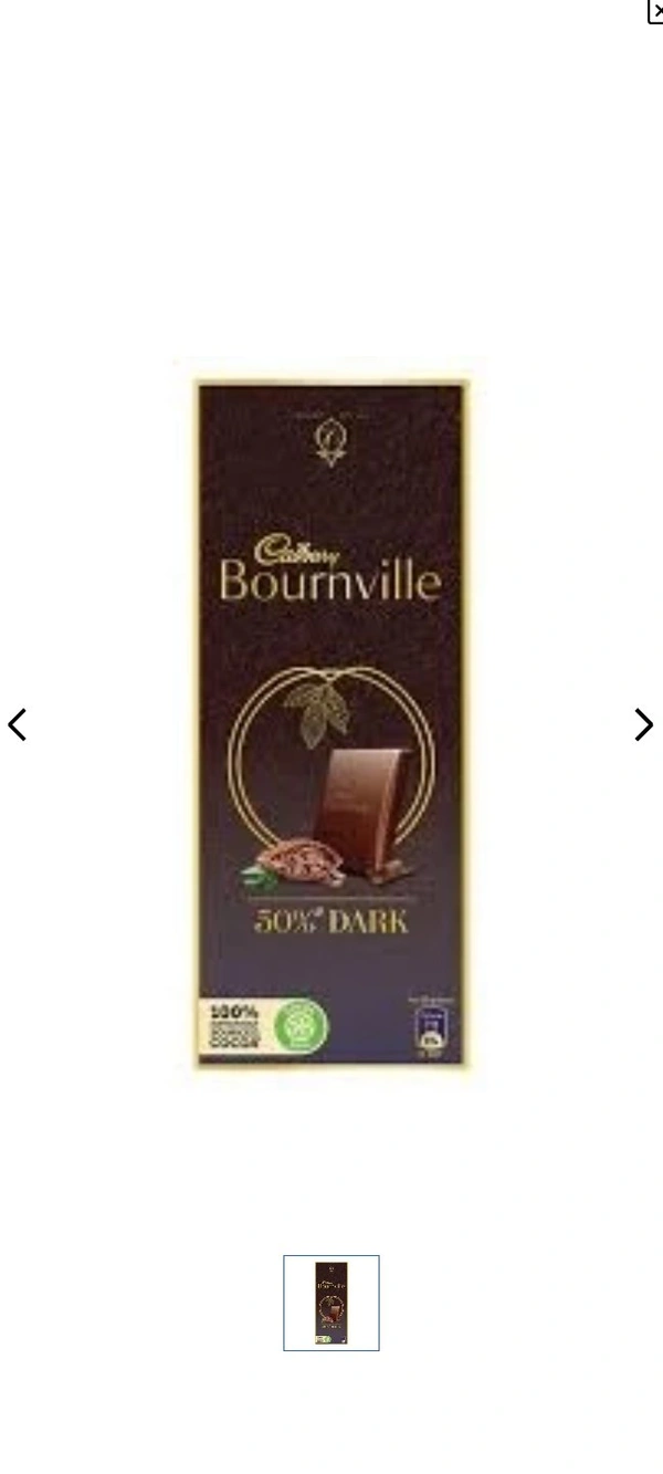 Cadbury Bournville 70% Dark Chocolate