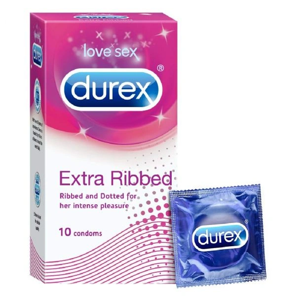 Durex  Extra Ribbed Condom