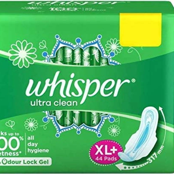 Whisper Ultra Clean Sanitory Pads Xl+