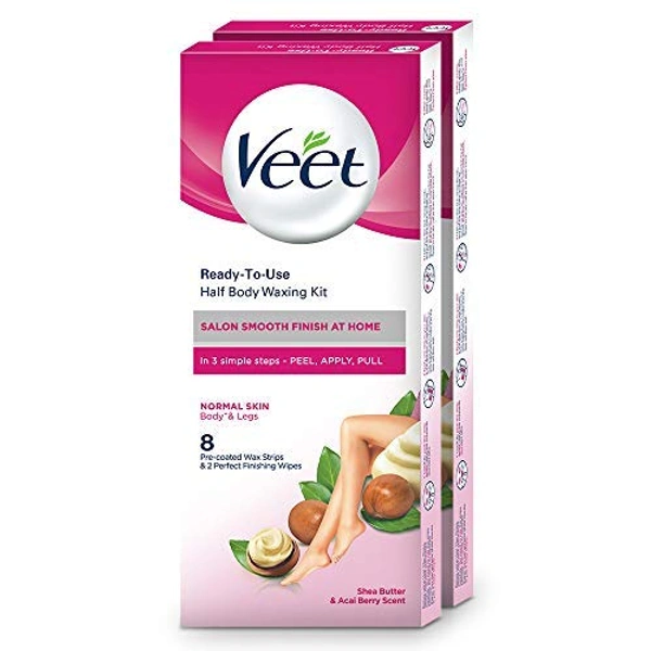 Veet Ready To Use Normal Skin Half Body Waxing Kit