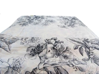 Doppelganger Homes Black n White Flowers Single Duvet (Blanket Cover)