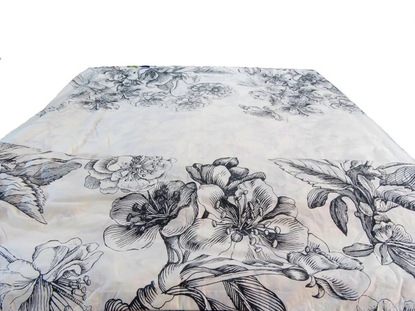 Doppelganger Homes Black n White Flowers Single Duvet (Blanket Cover)