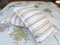 Doppelganger Homes Trees & Stripes Designer Double Bed Sheet