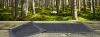 Handloom Cotton Grey Striped floor Runner