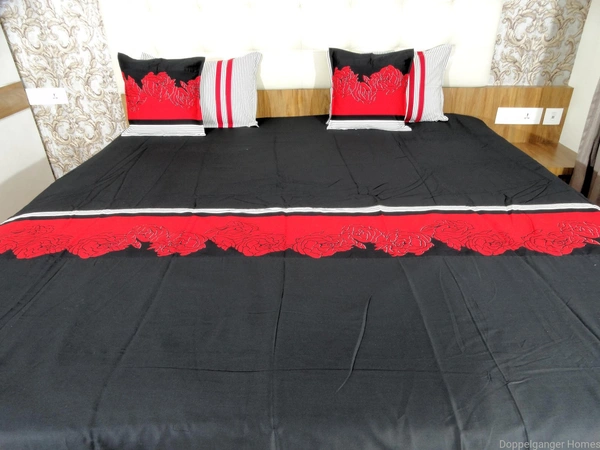 Doppelganger Homes "Valley of Red Roses" Double Bed sheet