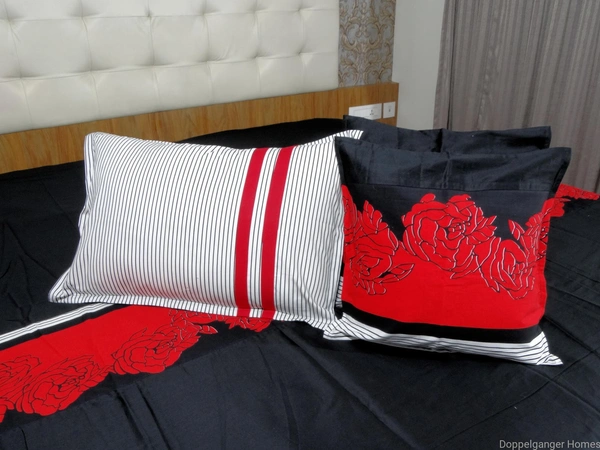 Doppelganger Homes "Valley of Red Roses" Double Bed sheet