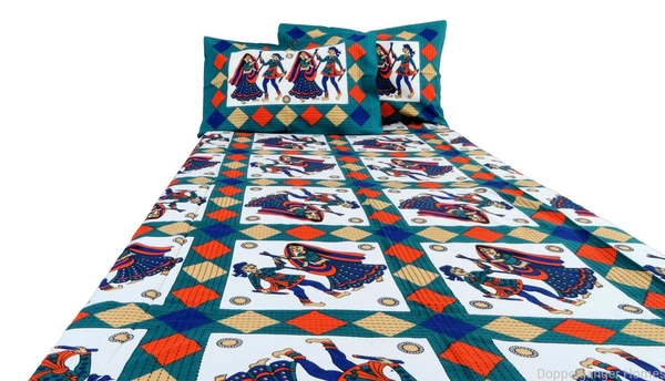 Dandiya Cotton Single Bed Sheet