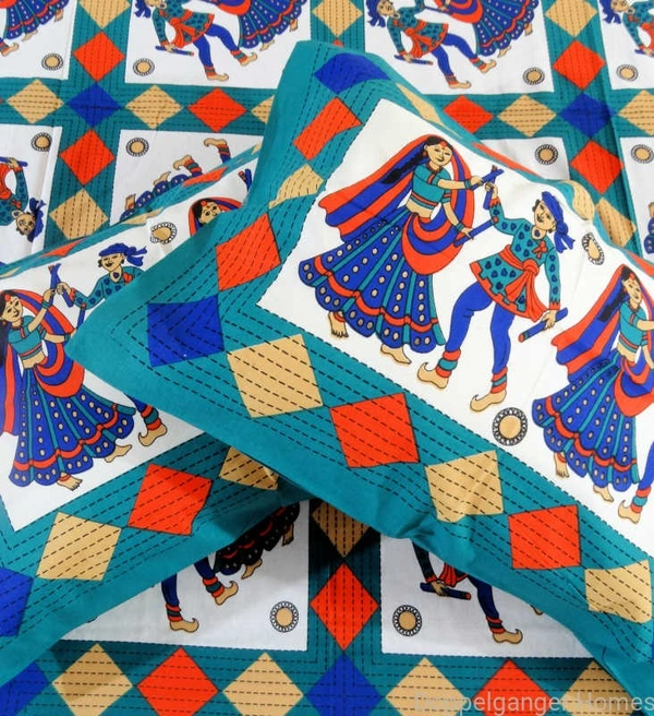 Dandiya Cotton Single Bed Sheet