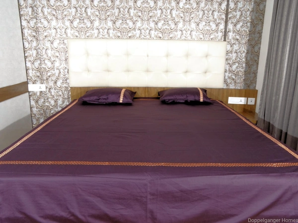 Doppelganger Homes Peach & Wine Double Bed sheet
