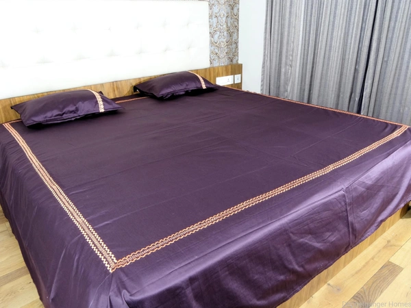 Doppelganger Homes Peach & Wine Double Bed sheet