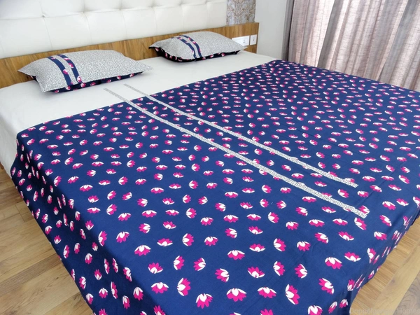 Doppelganger Homes Flower bed Designer Double Bed Sheet